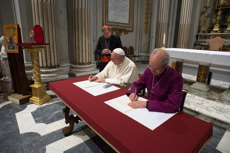 The Archbishop of Canterbury and His Holiness Pope Francis